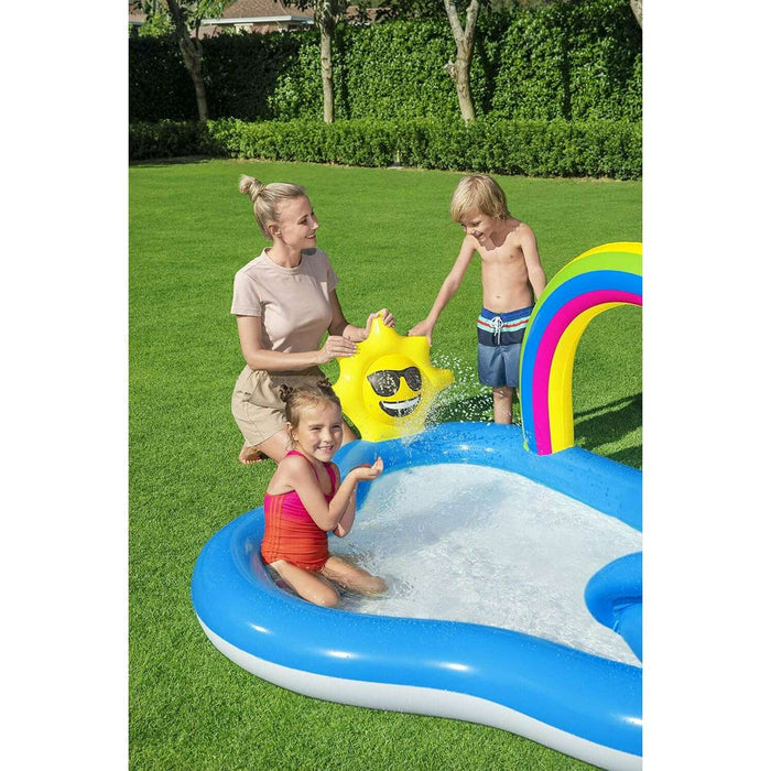 Rainbow N' Shine Play Center 2.57m x 1.45m x 91cm Kids Inflatables Rainbow N' Shine Play Center 2.57m x 1.45m x 91cm Rainbow N' Shine Play Center 2.57m x 1.45m x 91cm Bestway