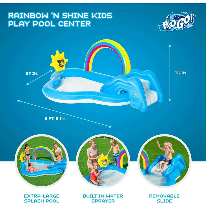 Rainbow N' Shine Play Center 2.57m x 1.45m x 91cm Kids Inflatables Rainbow N' Shine Play Center 2.57m x 1.45m x 91cm Rainbow N' Shine Play Center 2.57m x 1.45m x 91cm Bestway