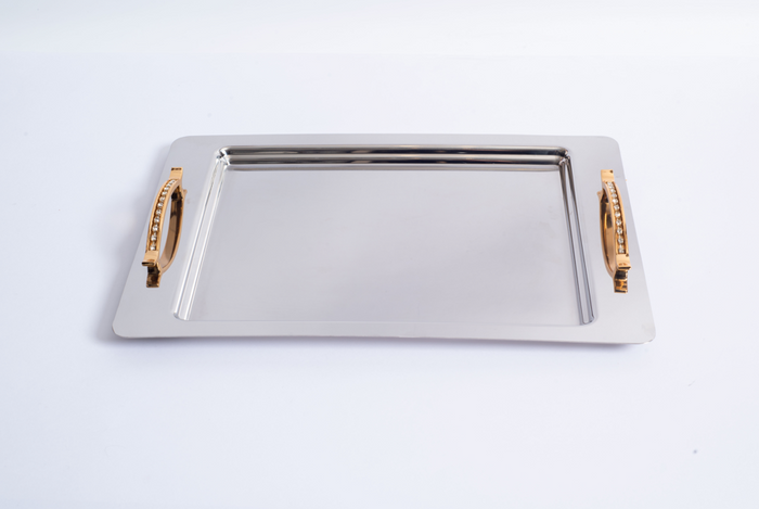RANA GOLD+MIRROR - TRAY SET - 2-PIECE