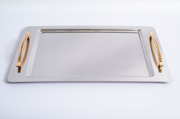 RANA GOLD+MIRROR - TRAY SET - 2-PIECE