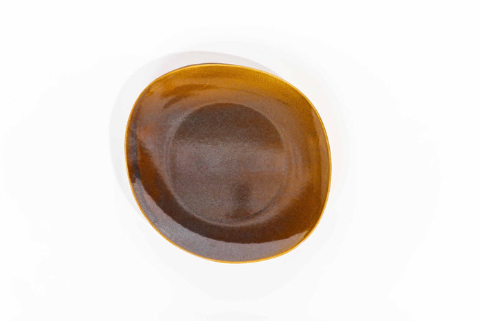 Reactive Glaze Brown Dinner - 18 pieces - R40