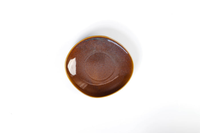 Reactive Glaze Brown Dinner - 18 pieces - R40