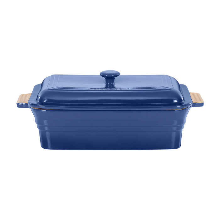 Rectangular Baker with Lid Blue