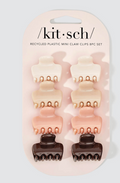 Recycled Plastic Mini Cloud Claw Clips 8pc Set