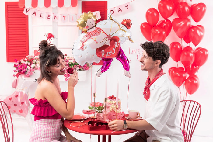 Valentines Day Banner - Red & Pink Valentine's Bunting - Valentine's Garland - Valentine's Day Party - Valentines Decorations - Jolie Fete UK