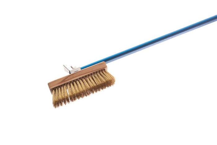 Rotating Head Oven Brush w/ Brass Bristles (47" Handle)