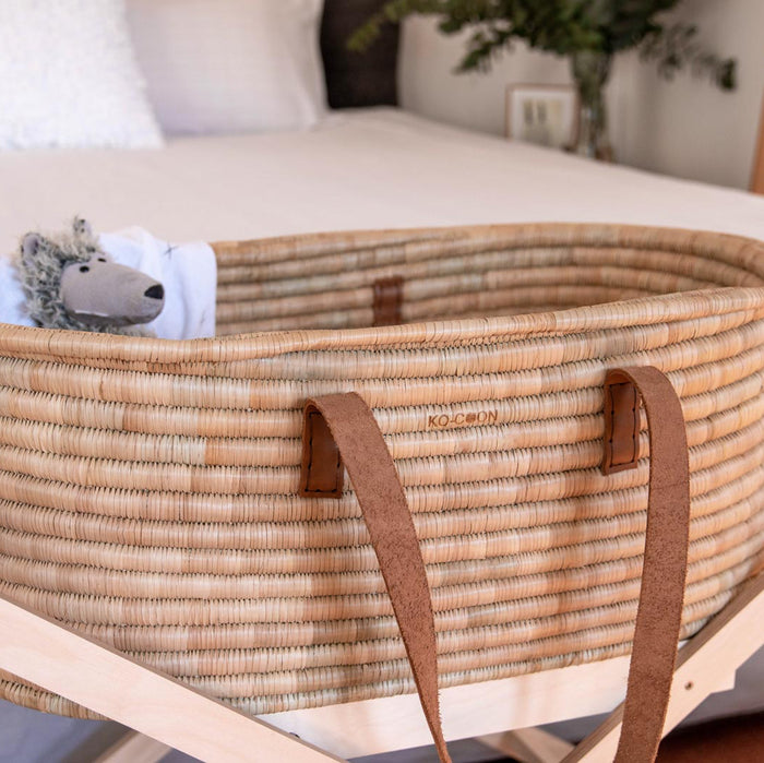 Rust leather TIMELESS Moses Basket