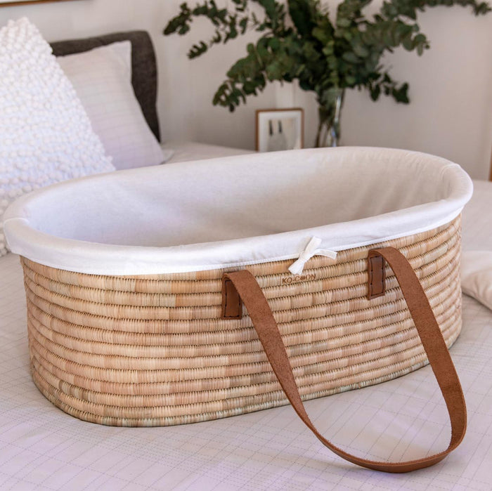 Rust leather TIMELESS Moses Basket
