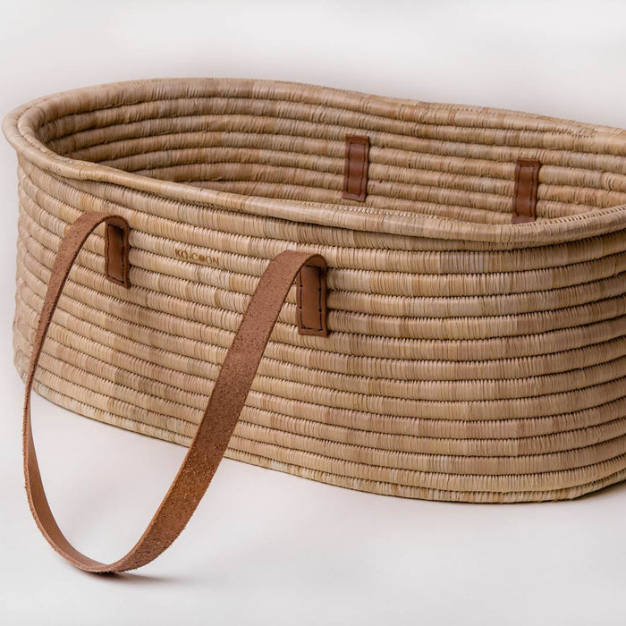 Rust leather TIMELESS Moses Basket