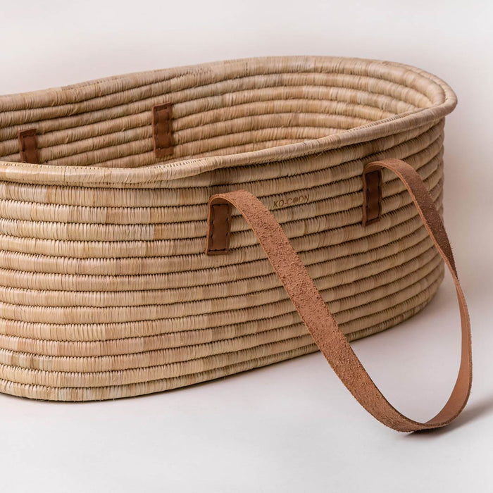 Rust leather TIMELESS Moses Basket