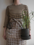 RUTIG JACQUARD WOVEN WAIST APRON, BROWN