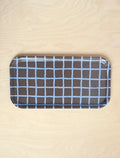 RUTIG TRAY, BROWN/BLUE