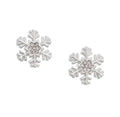 Silver Snowflake Stud Earrings