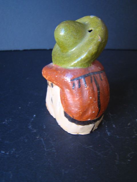 Sitting Mexican Pottery Salt Shaker
