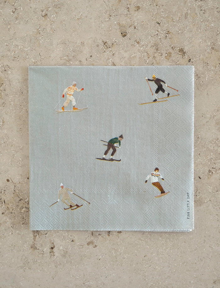 SKIERS PAPER NAPKINS