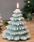 Snow Dusted Christmas Tree Candle