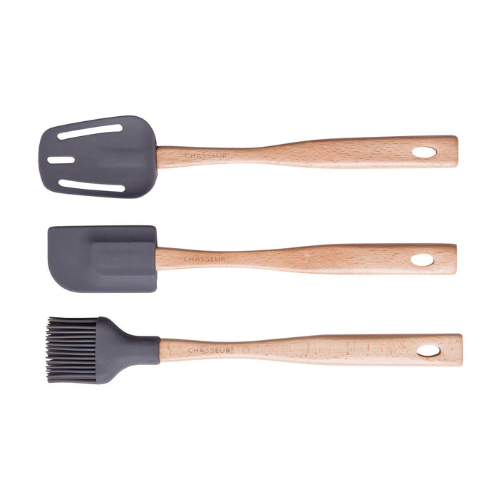 Spatula, Brush & Spoon Set Caviar