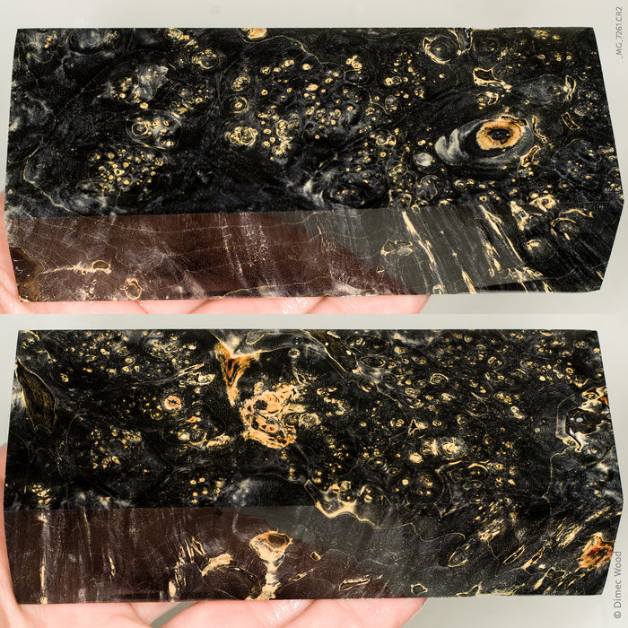 Stabilized box elder burl wood block