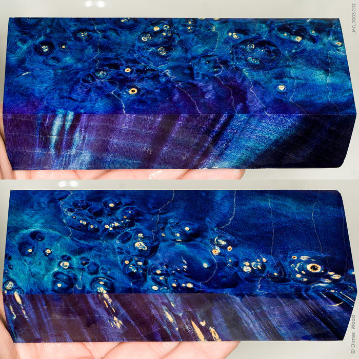 Stabilized box elder burl wood block