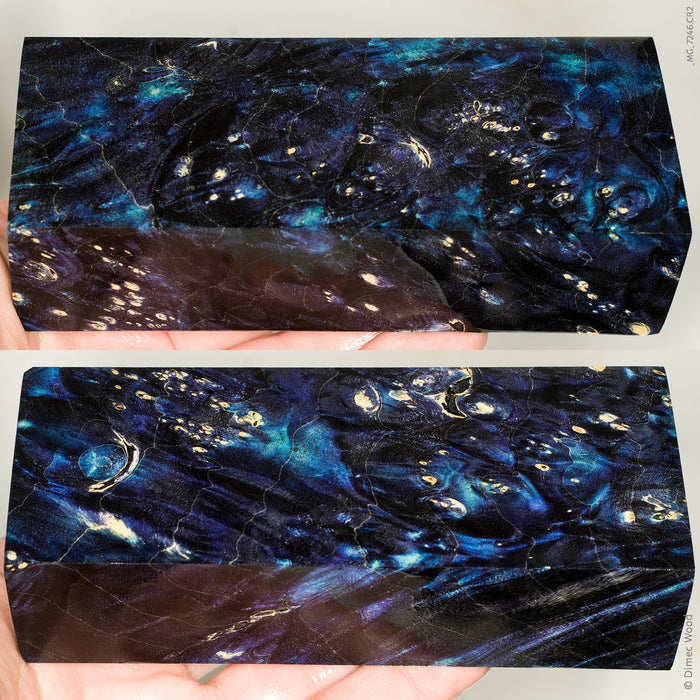 Stabilized box elder burl wood block