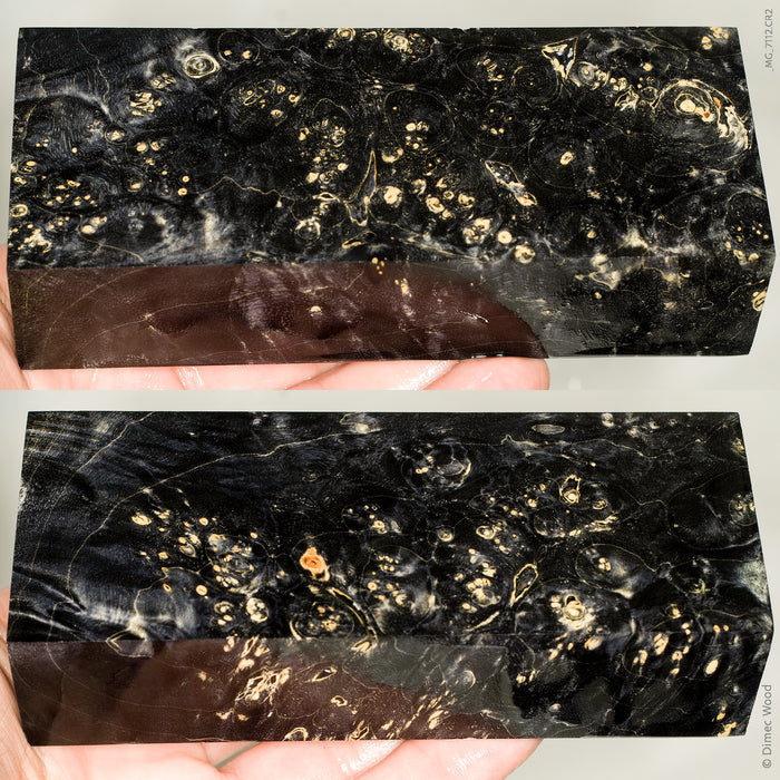 Stabilized box elder burl wood block