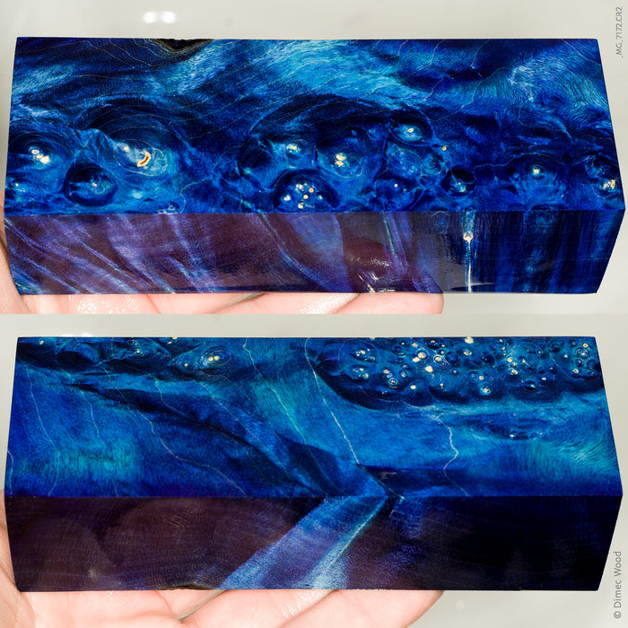 Stabilized box elder burl wood block