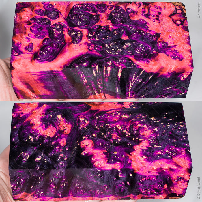 Stabilized box elder burl wood block