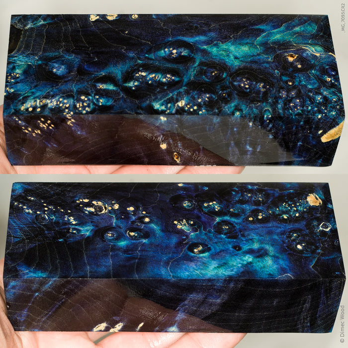 Stabilized box elder burl wood block