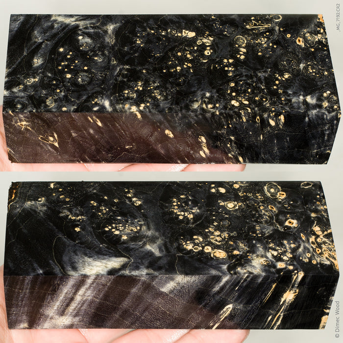 Stabilized box elder burl wood block
