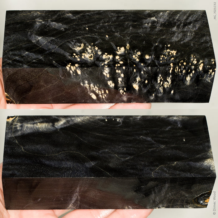 Stabilized box elder burl wood block