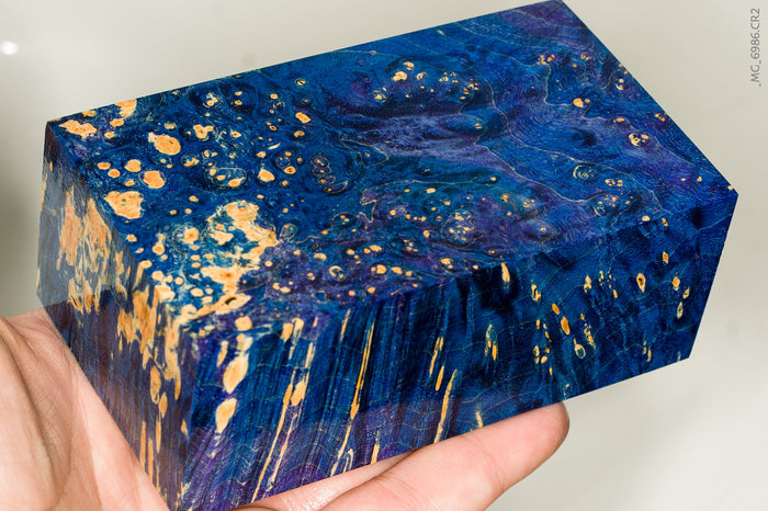 Stabilized box elder burl wood block