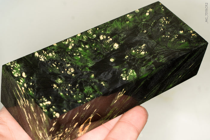 Stabilized box elder burl wood block