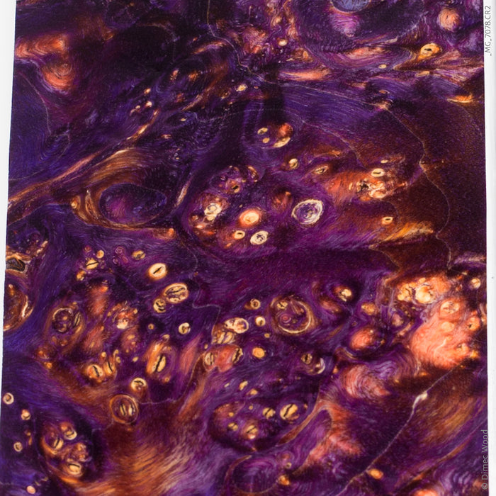 Stabilized box elder burl wood block