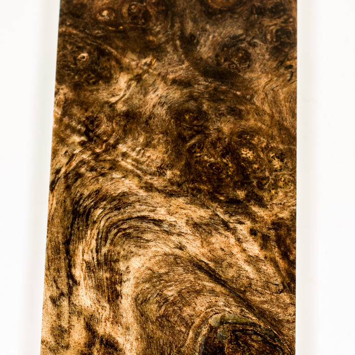 Stabilized hybrid wood maple burl block