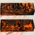 Stabilized masur karelian birch wood block