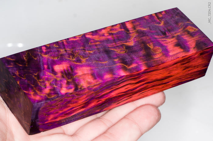 Stabilized masur karelian birch wood block