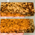 Stabilized wood golden amboyna burl block