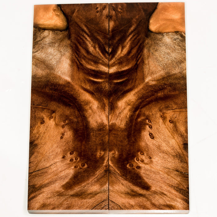 Stabilized wood redwood lace burl panels