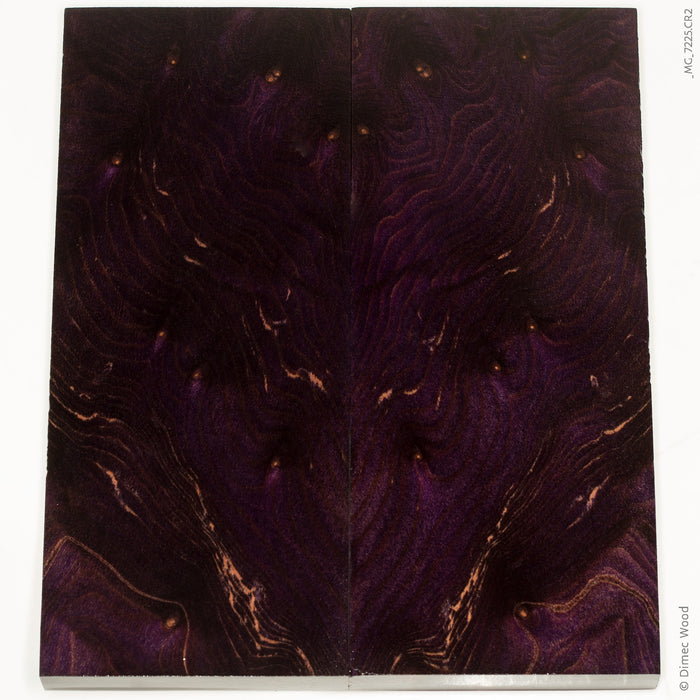 Stabilized wood redwood lace burl panels