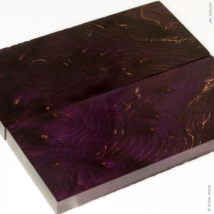 Stabilized wood redwood lace burl panels
