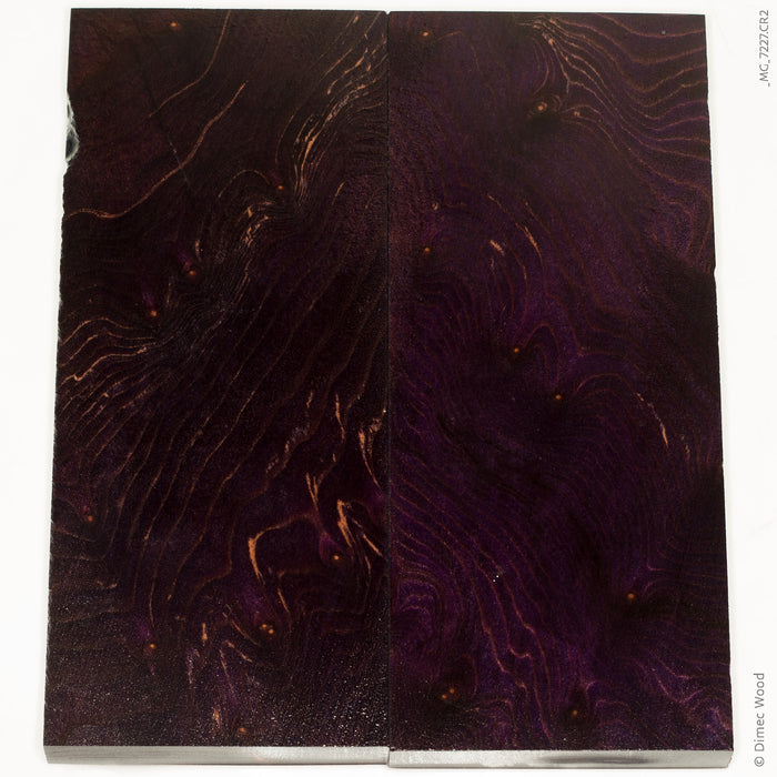 Stabilized wood redwood lace burl panels
