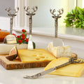 Stag Head Cheese Knife Set