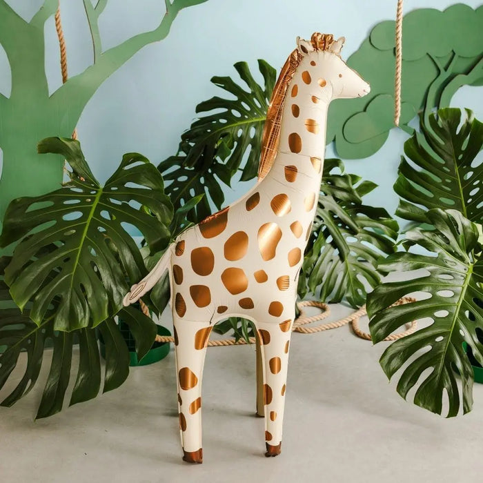 Standing Giraffe Balloon - Giant Foil Balloon - Safari Birthday Decor - Jungle Animal Balloons - Wild One Party - Kids Party Balloon - Jolie Fete UK