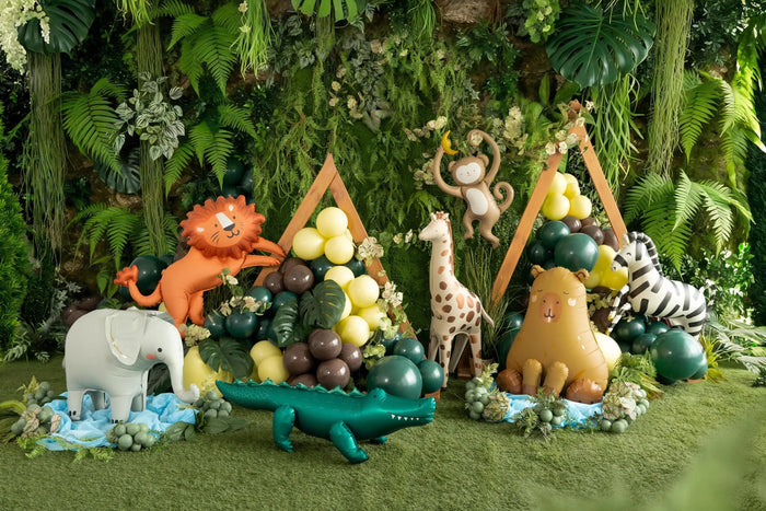 Standing Giraffe Balloon - Giant Foil Balloon - Safari Birthday Decor - Jungle Animal Balloons - Wild One Party - Kids Party Balloon - Jolie Fete UK