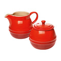 Sugar Bowl 350ml and Creamer 450ml Set Red