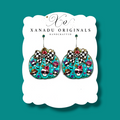 Summerween Pumpkin Dangle Earrings
