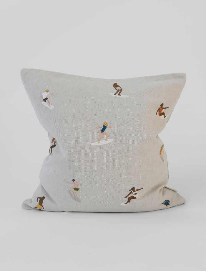SURFERS EMBROIDERED CUSHION COVER