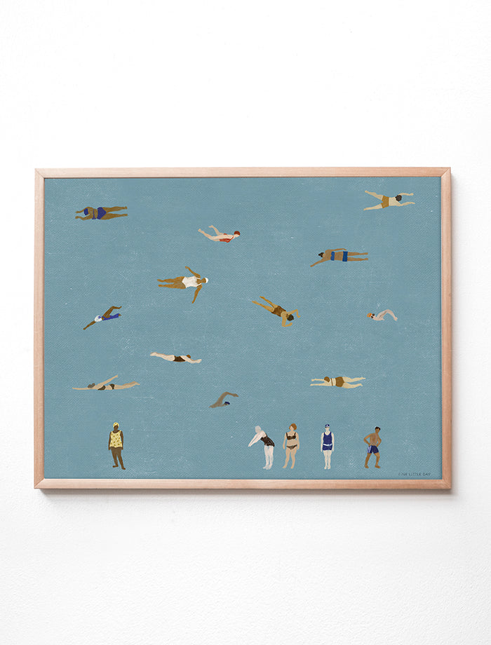 SWIMMERS POSTER - 40×50 cm