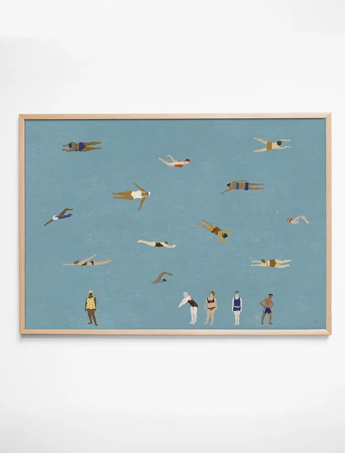 SWIMMERS POSTER - 70x100 cm