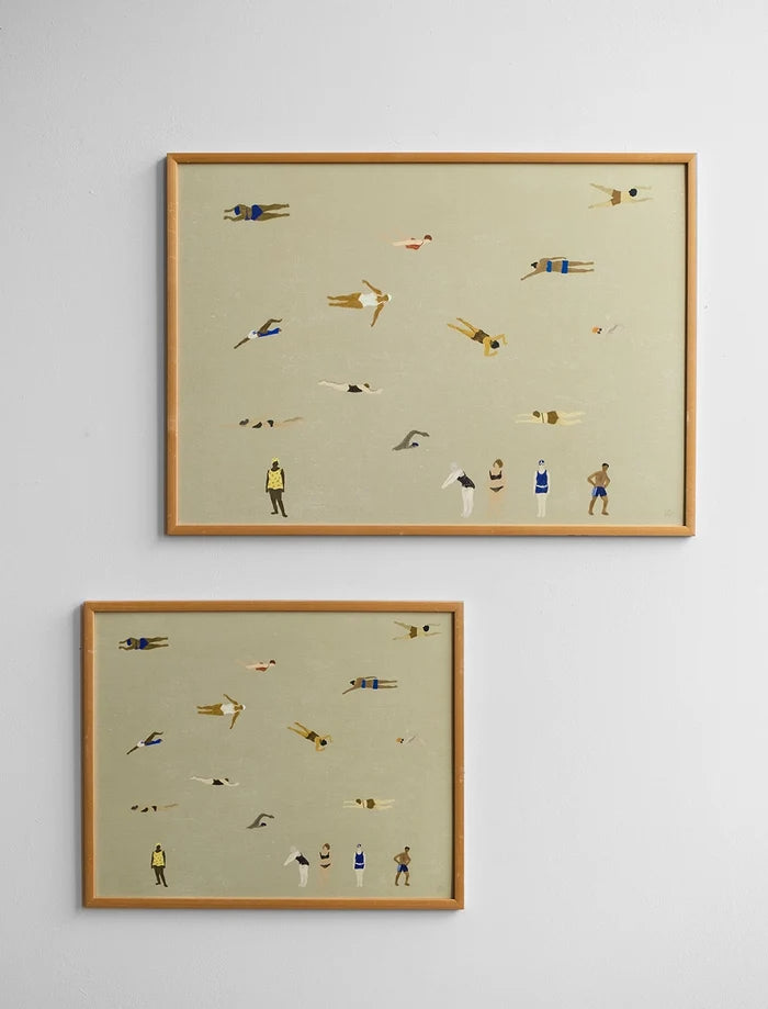 SWIMMERS POSTER, SAND - 40×50 cm